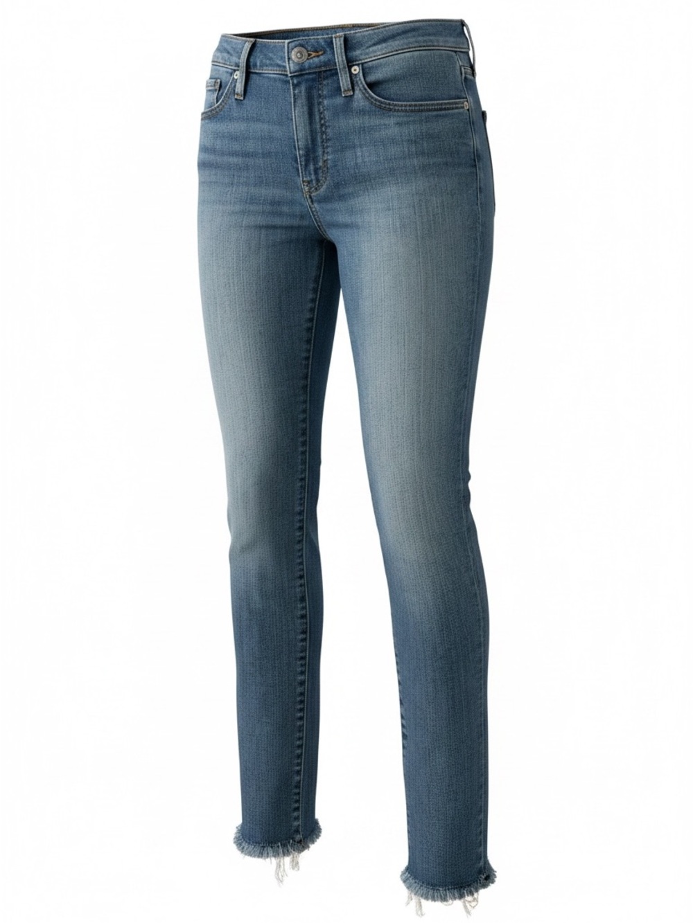 Levi's Slim Crop Jeans in Mid Blue Wash